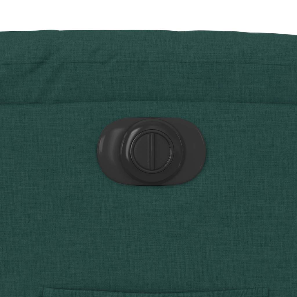 Electric Recliner Chair Dark Green Fabric