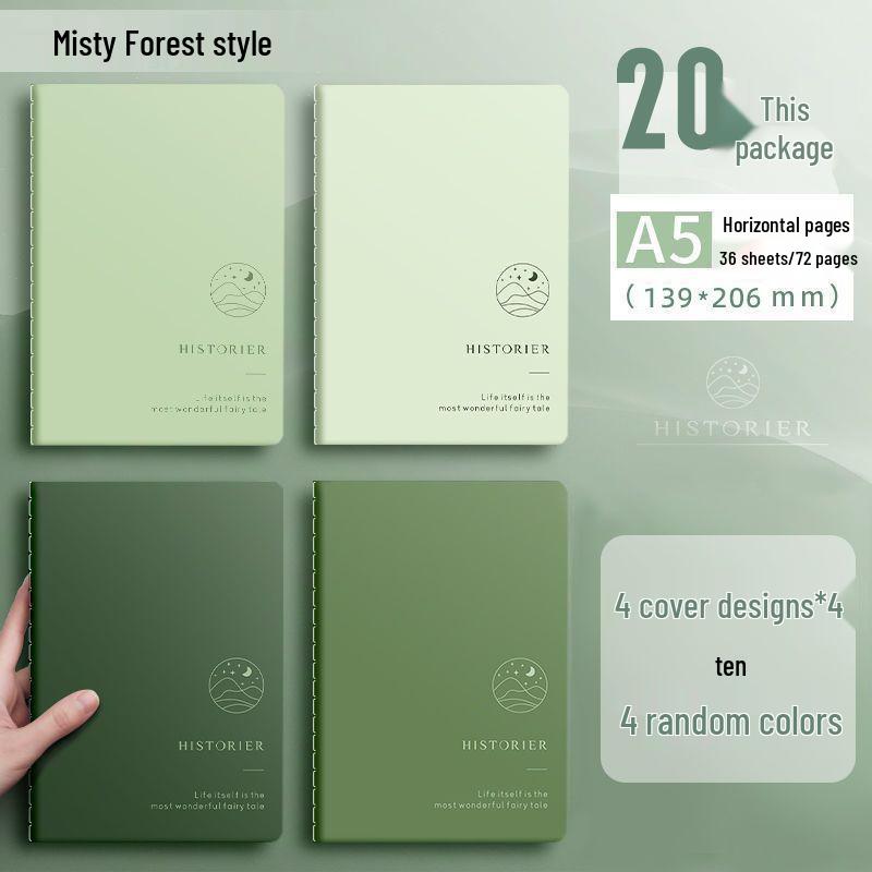 Minimalist Softcover Notebook - Large B5, Thickened Kraft Paper, Stitched A5 for College Students