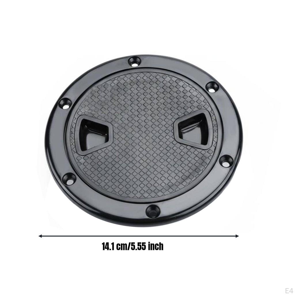 Round Inspection Access Panel Material NonSlip Boat Deck Plate fit , RV White 100MM