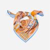 Lenço Quadrado de Seda Novo 53cm Design Lindo Marca Saddle para Mulher Bandana Feminina Faixa de Cabeça de Luxo Hijab Foulard Lenço de Pescoço