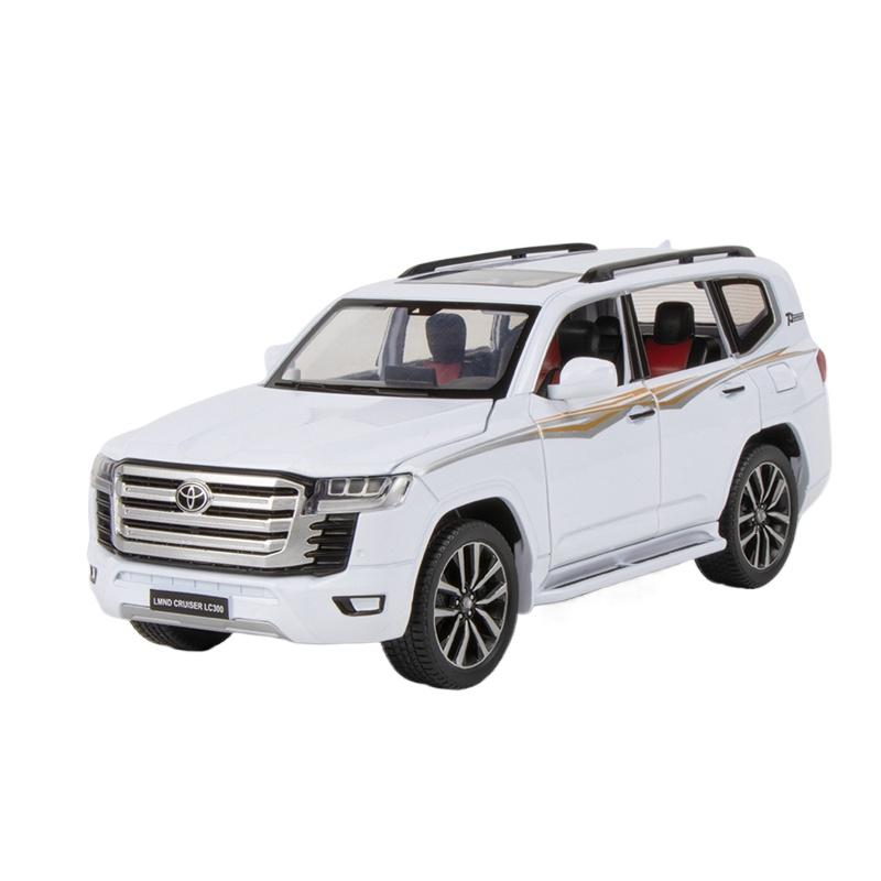 Modellino Auto in Lega 1/32 Toyota Land Cruiser LC300 ZX Prado SUV Metallo Diecast Veicoli Fuoristrada Modellino Auto Suono Luci Giocattoli per Bambini Regalo