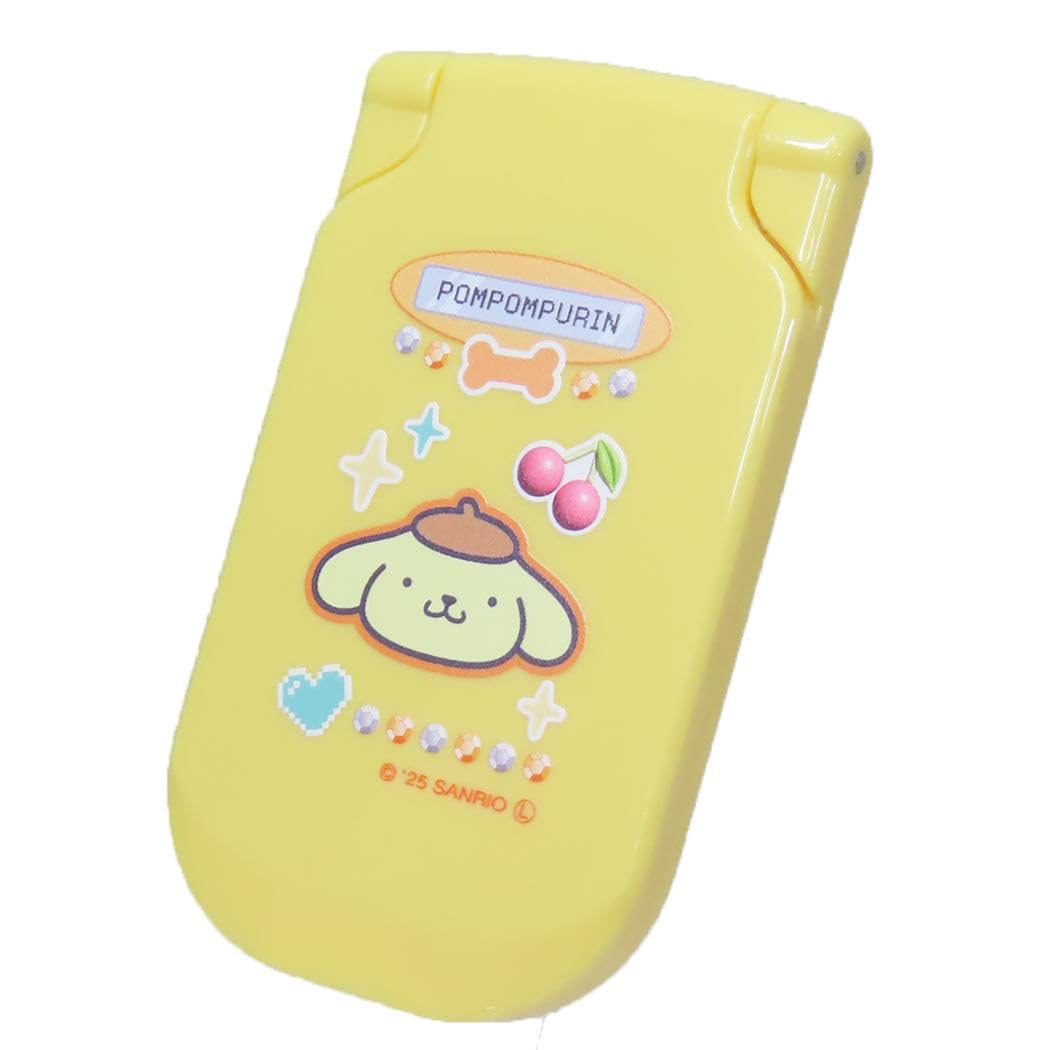 Sanrio Pompompurin Flip Compact Mirror Phone-Style