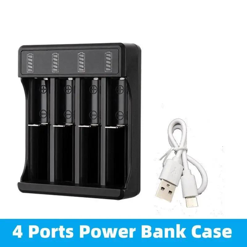 NEW Intelligent Fast Charging Box  Battery Charger  Lithium Battery Charging For 18350 14500 26500 22650 Fast Charging Adapter USB