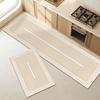 Modern Minimalism Striped Kitchen Carpet Long Strip Runner Rugs Pvc Leather Washable Floor Mat Oil-Proof Waterproof Mats