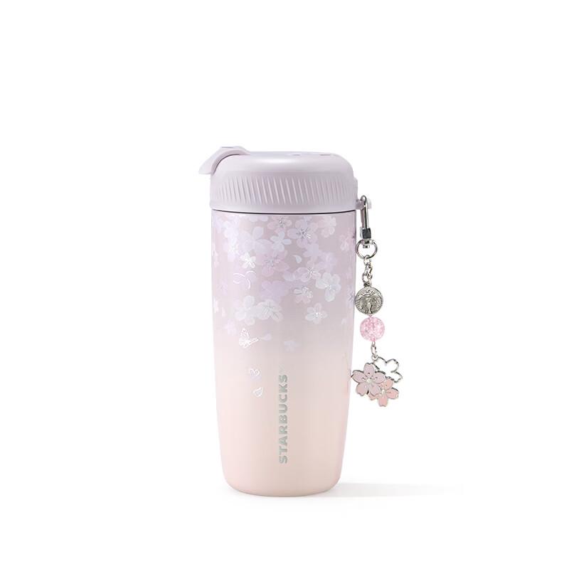 Starbucks Twilight Cherry Blossom 510ml Izolowany kubek termiczny ze stali nierdzewnej z podwójnym ustnikiem i zawieszką