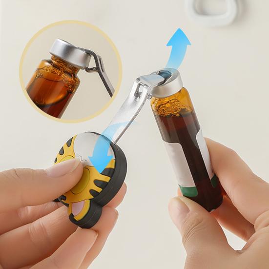Bottle Opener Multi-Functional Magnetic Refrigerator Magnet Cute Cartoon Animal Design Bottle Opener for Beer Cans Caps