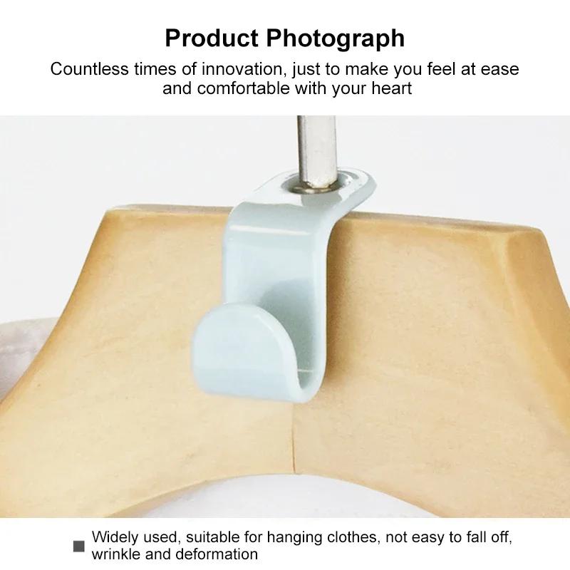1/20/50Pcs Clothes Hanger Hooks Space Saving Closet Connector Hook Cascading Hanger Plastic Extender Clips Wardrobe Coat Organizer