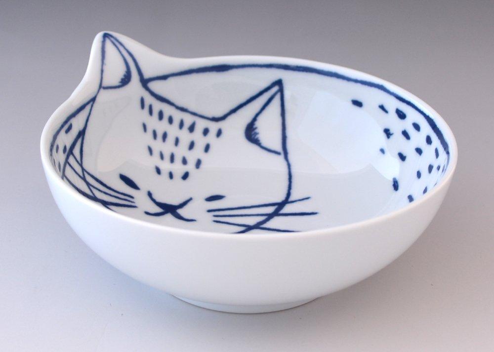 Hasami ware "neco" bowls, set of 4 (wooden box) 303303B600