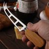 New Stainless Steel Cheese Knife Set , Rubber Wood Handle Butter Cheese Knife , Creative Cute Mouse Shaped Steak Knife , Kitchen Essential