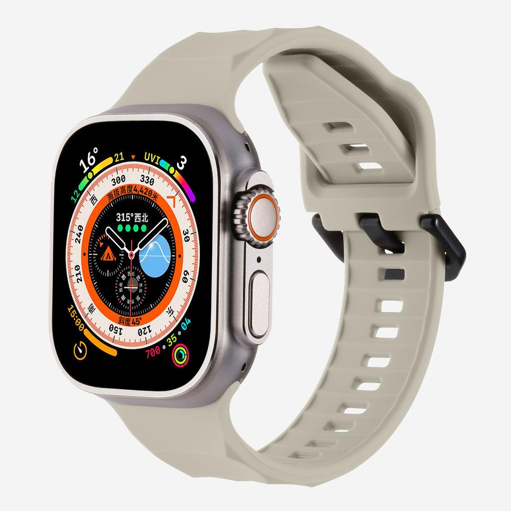 Soft Silicone Band for Apple Watch Ultra 3/2 49mm 46mm 45mm 44mm 42mm 40 41 Mm Sport Wristband iWatch Series 11 10 9 8 7 5 SE 3