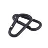 42mm Black Aluminum Alloy Carabiner Hook for Bags - Portable Small Accessory Ornament