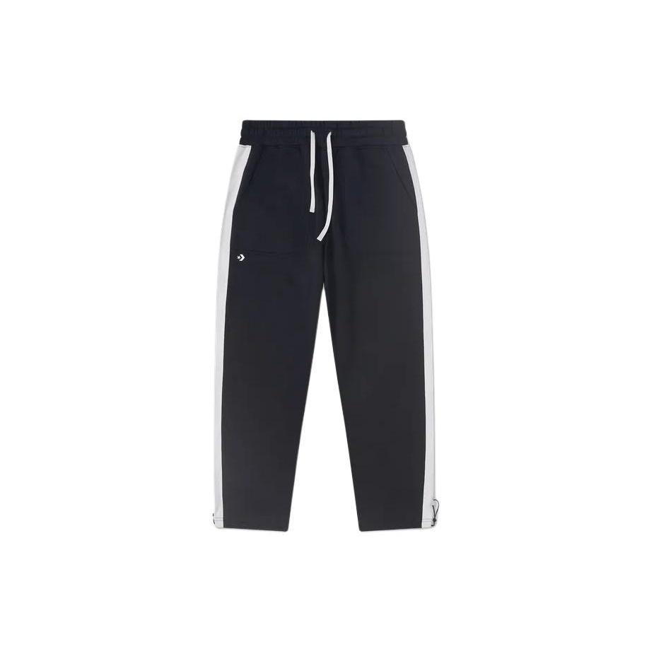 Converse Drawstring White stripe Sweatpants Asia Sizing Black Men s 10026911-A02 XL
