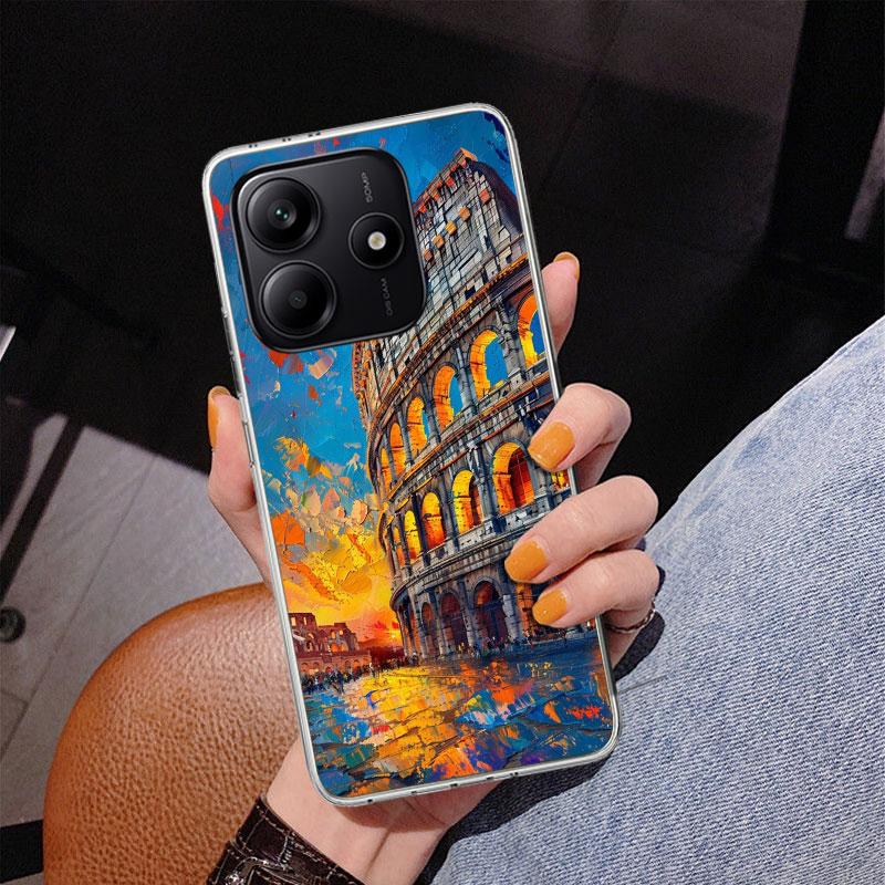 Roman Colosseum Phone Case For Xiaomi Redmi Note 15 14 13 12S 12 11 Pro Plus 14S 11S 11E 10 10S 11T 5G Personalized Cover Redmi