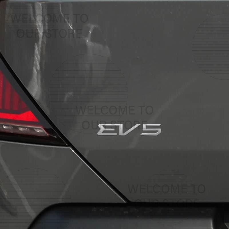Car Decor Metal For EV5 EV6 Niro Kia GT Line Hybrid Electric SUV Letter Emblem O3D Sticker Accessories Tail Rear Trunk Decals