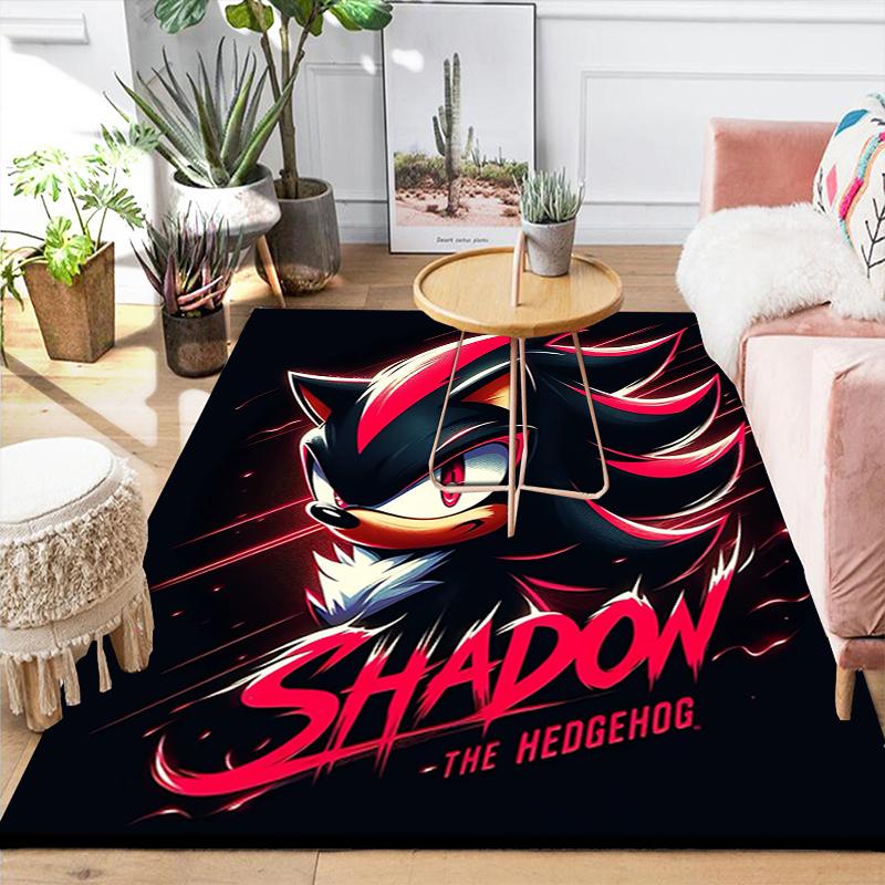 1Pc Shadow Hedgehog Artwork Rug Office Carpet Indoor Outdoor Doormat Nonslip Soft Comfortable Living Christmas Halloween Xmas Gift D924370