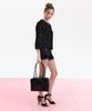 Bowtique Monica Italian Leather Shoulder Bag_Black