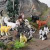12Pcs Simulation Cat/Dog Figurine Realistic Miniature Cute Animal Figure Model PVC Solid