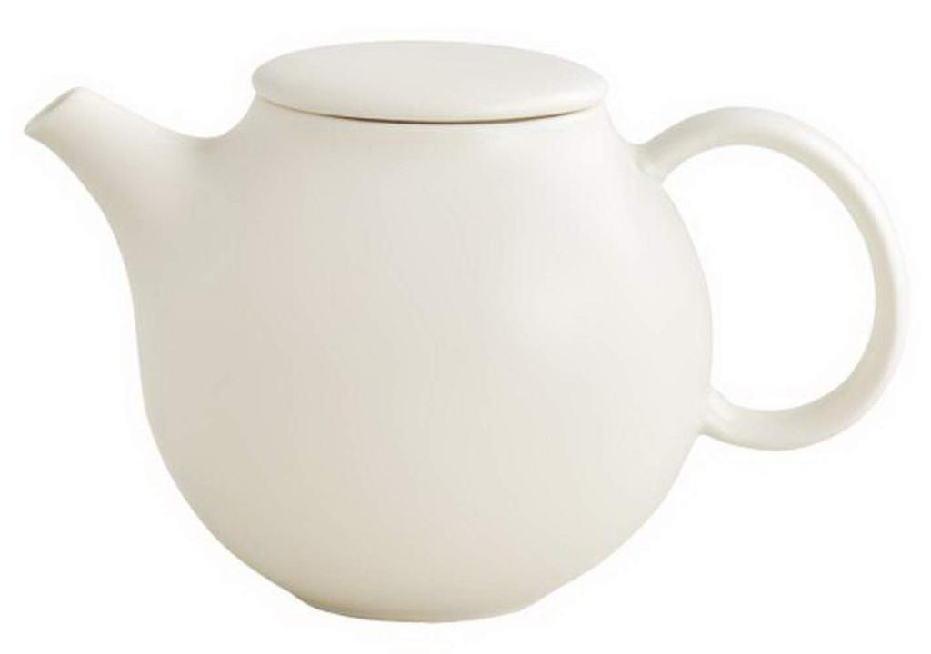 Kinto PEBBLE konvice na čaj 480ml bílá dárková sada 17140