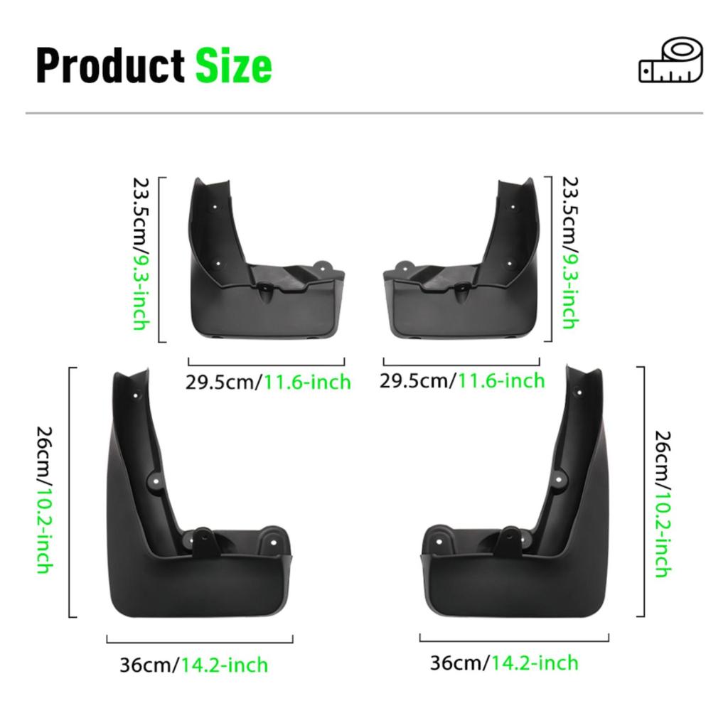 4PCS Car Mud Flaps Splash Guards Mudguards Car Mud Flaps Compatible with BMW X1 F48 2016 2017 2018 2019 2020 2021 2022