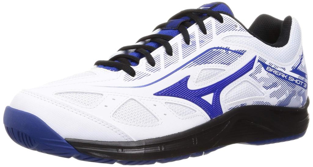 Tennis Shoes Break Shot 3 AC All Court Club Activities Lightweight Game Court Soft Tennis Hard Tennis cm 2E [Mizuno] White/Black/Blue 19.0