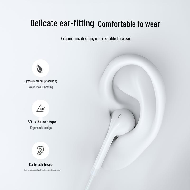 Original Apple Wired Headphones for iPhone 7/14/15/16 - Crack-Free, Plug and Play