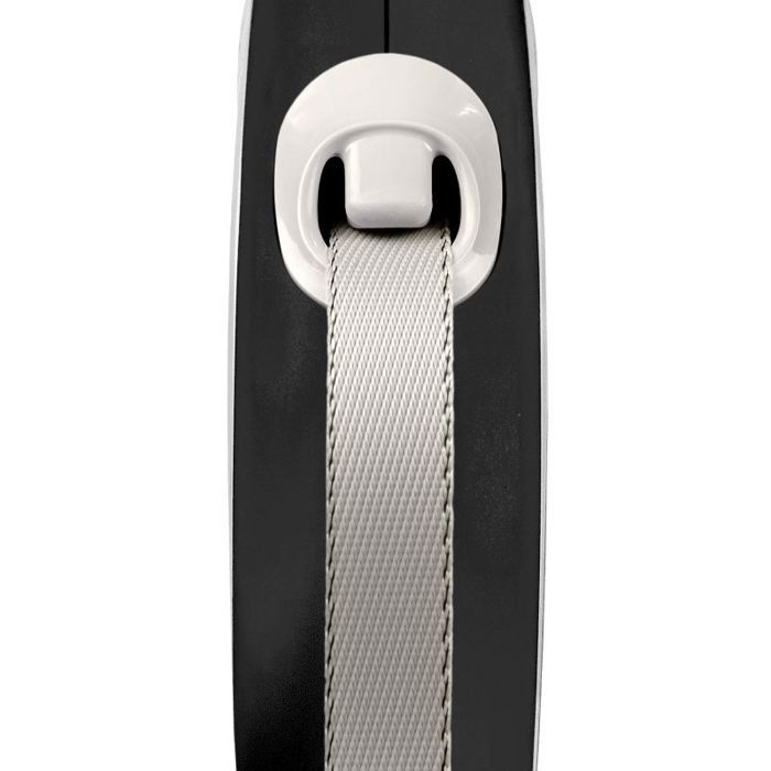 Laisse enrouleur - FLEXI - New Comfort - Sangle 5m - Pour chiens jusqu'à 15kg - Noir