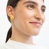 Irregular Line Texture S925 Silver Needle Stud Earrings Niche Design Light Luxury High-End Temperament Earrings