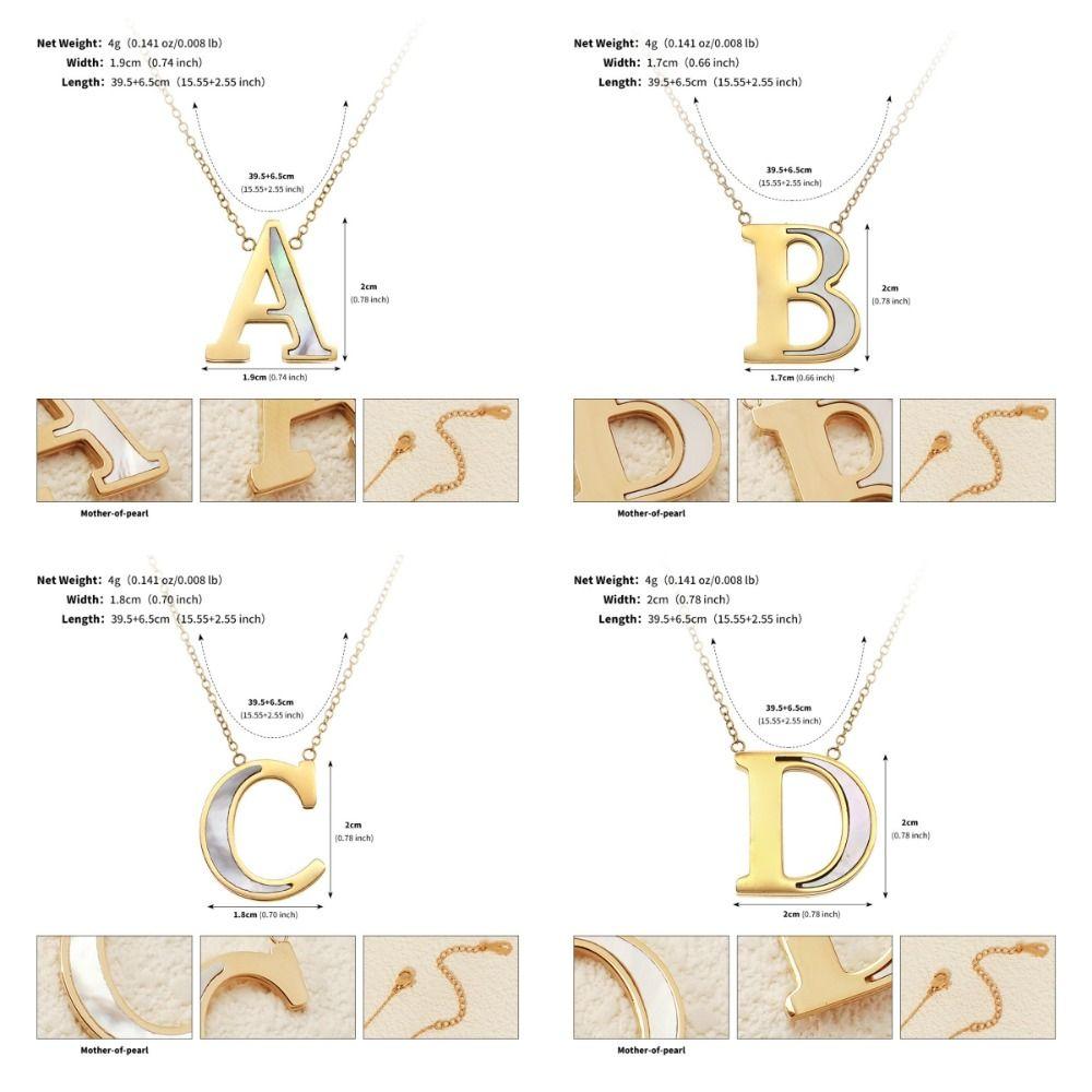 English Letter English Letter Necklace Combination Name Couple Clavicle Chain  Unisex