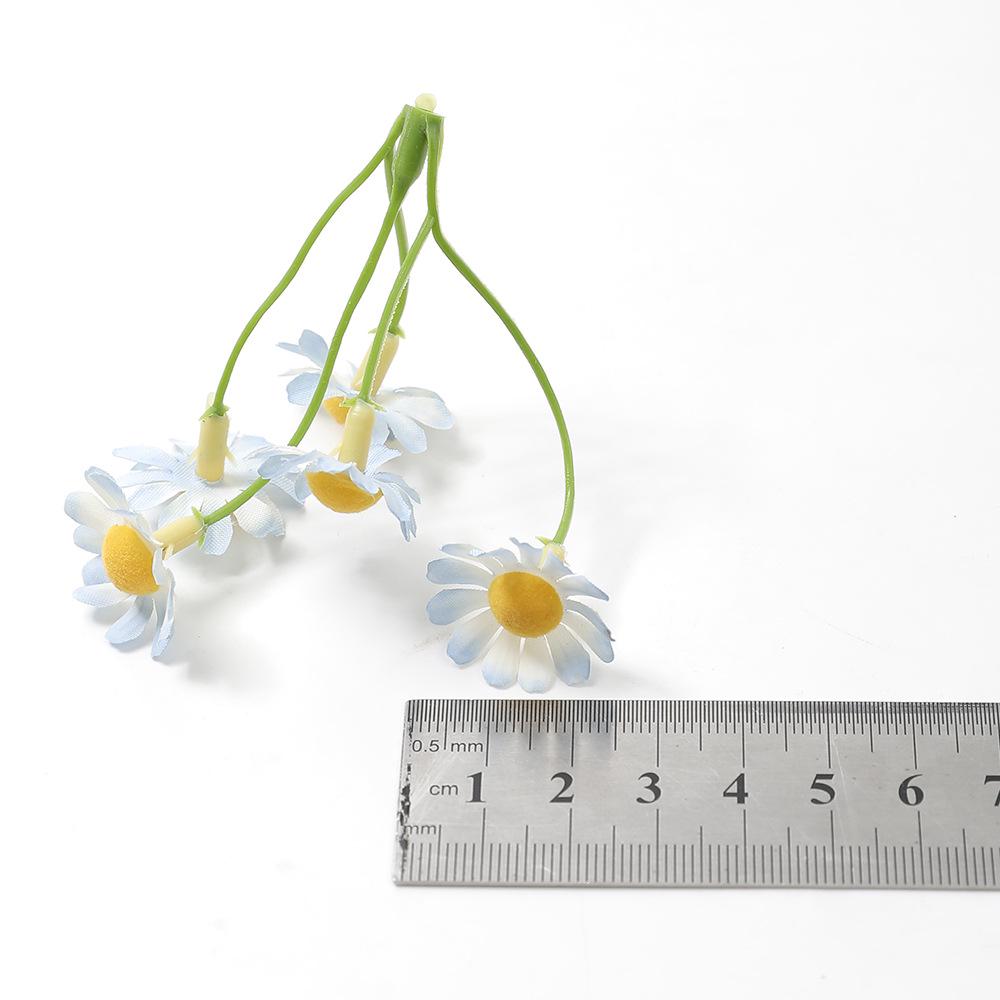 Pastoral Daisy and Sunflower Artificial Silk Flower Bouquet for DIY Wreath Decoration