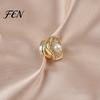 Magnetic Brooch Button Faux Pearl Pin, No Sew Safety Anti Exposure Buttons for Scarf Shirts Sweater, Reusable Clothing Decorative Damage