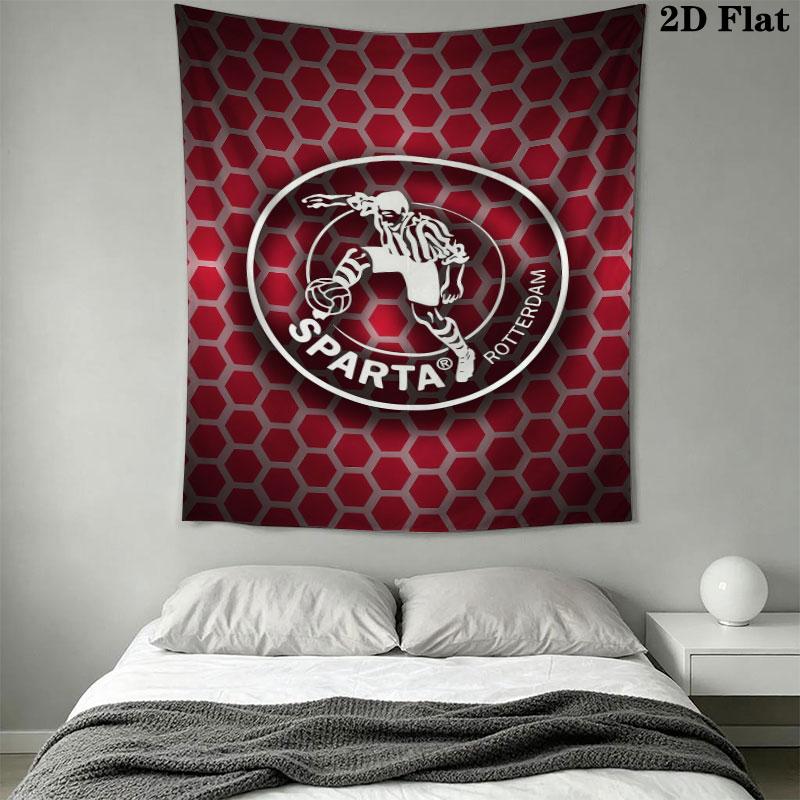 Sparta Rotterdam Wall Hanging Printed Fabric Blanket Decorative Tapestries for Bedroom Living Room Home Decor