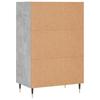 Vidaxl Cabinet, Concrete Gray, 57X35X90 Cm, Wood-Based Material