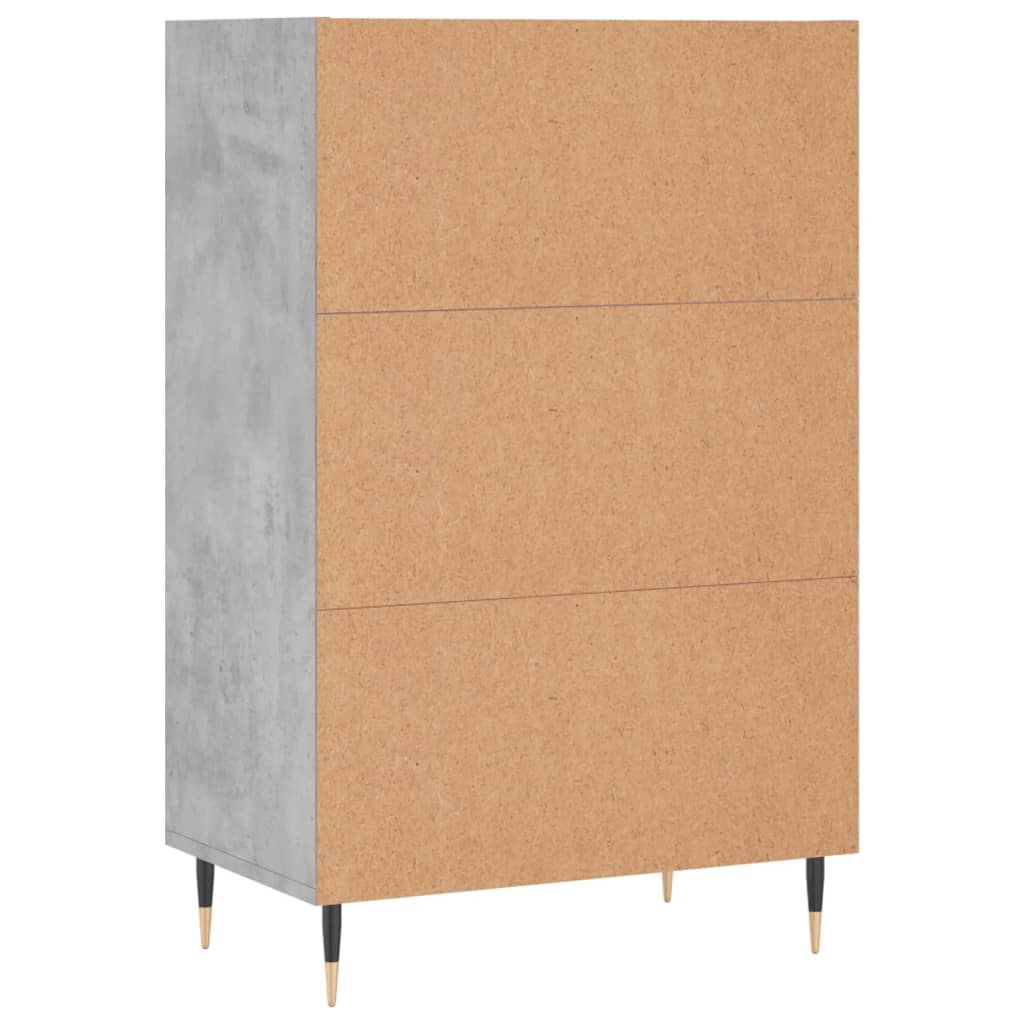 Vidaxl Cabinet, Concrete Gray, 57X35X90 Cm, Wood-Based Material