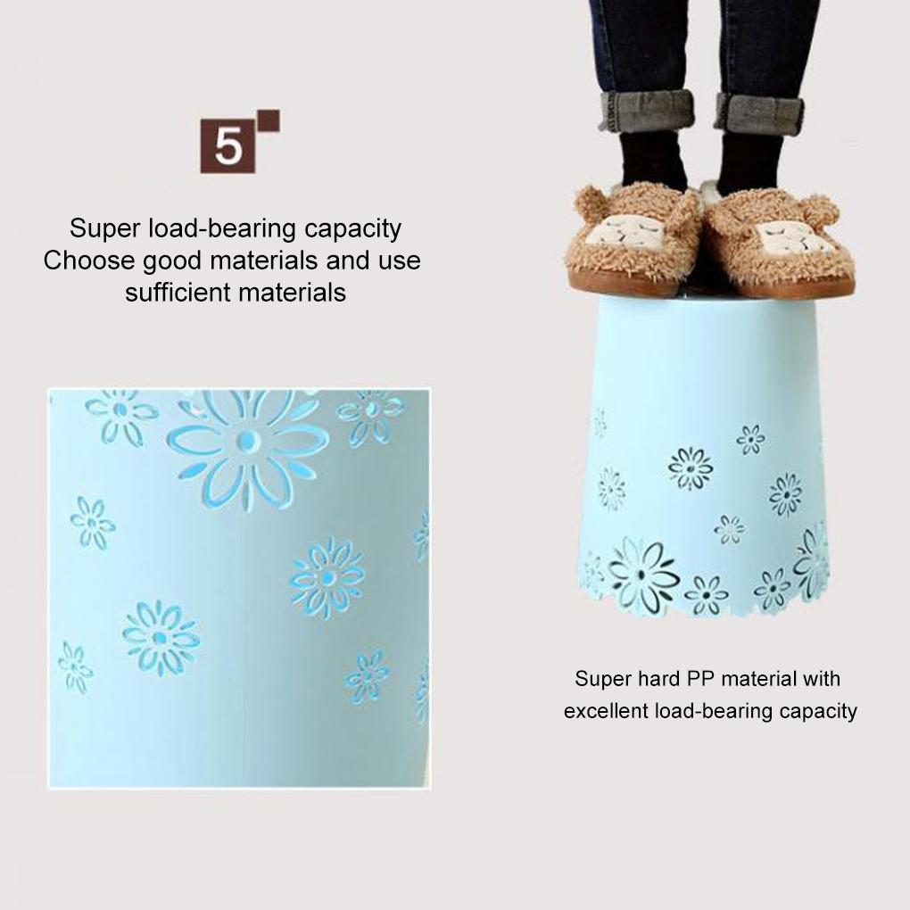 PP Environmentally Friendly Trash Bin Safe And Non-Toxic Simple Cute Wastebasket Hollow Flower Shape Plastic Wastepaper Baskets