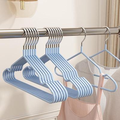 Langlebiger Anti-Rutsch-Kleiderbügel für Erwachsene & Kinder, Dicke Kunststoffbeschichtung, Einfaches Design, Ganzjahresnutzung