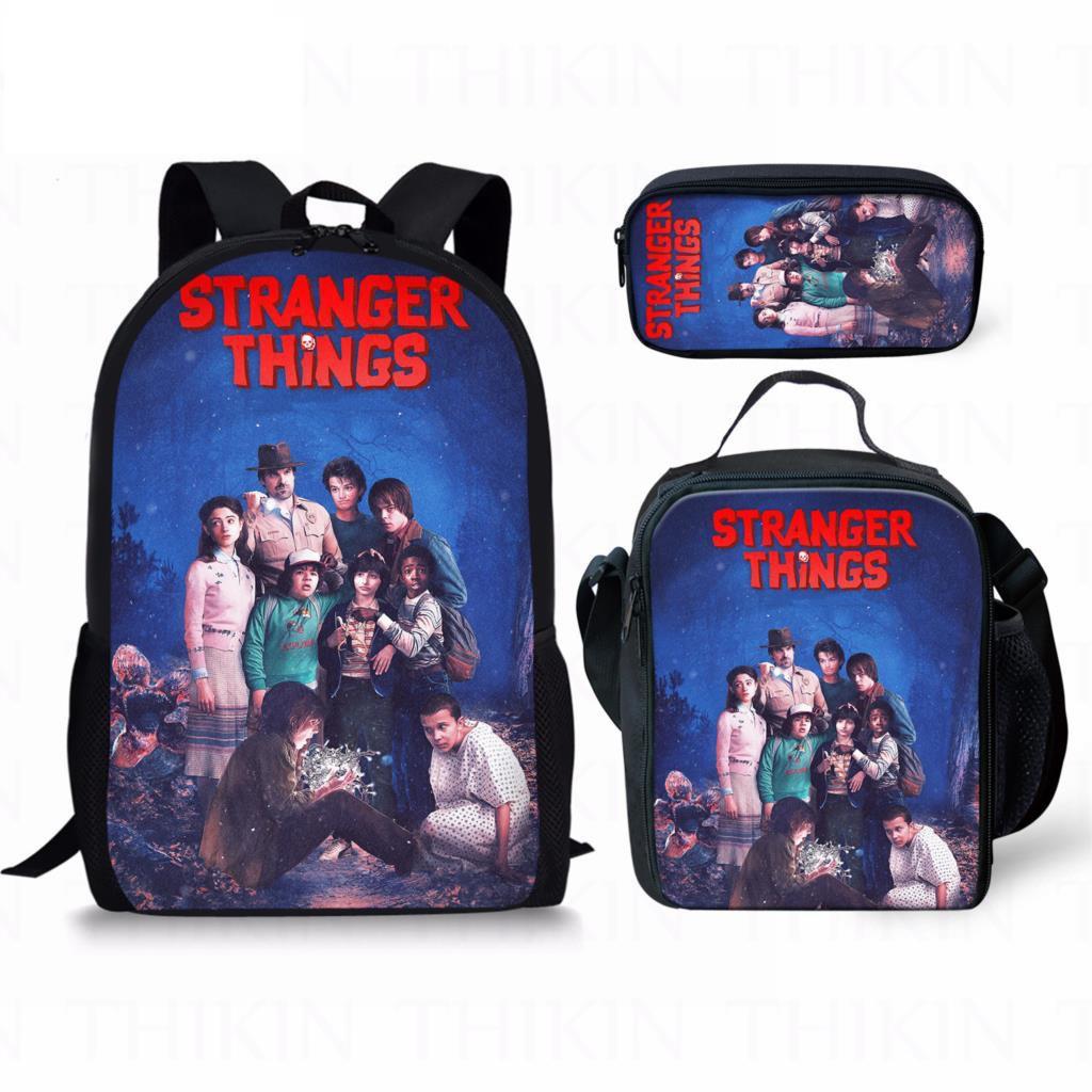 Stranger Things Student backpack three piece set CLE