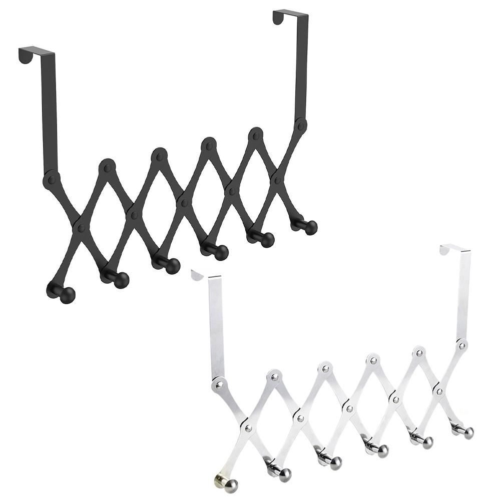 1 buc cârlig ușă reglabil negru pentru agățat prosoape