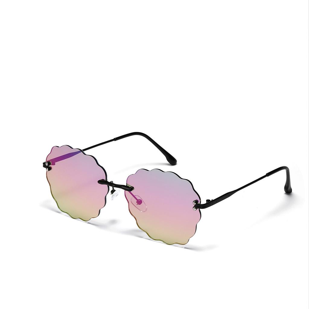 Cloud Rimless Sunglasses Women'S Wavy Sunglasses Men'S Glasses