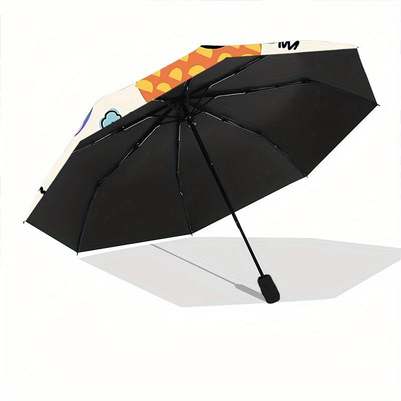 1pc Colorful Sheep Pattern Automatic Open/Close Umbrella, Umbrella with cartoon Design, Portable Compact Umbrella for Men & Women, Good Holi