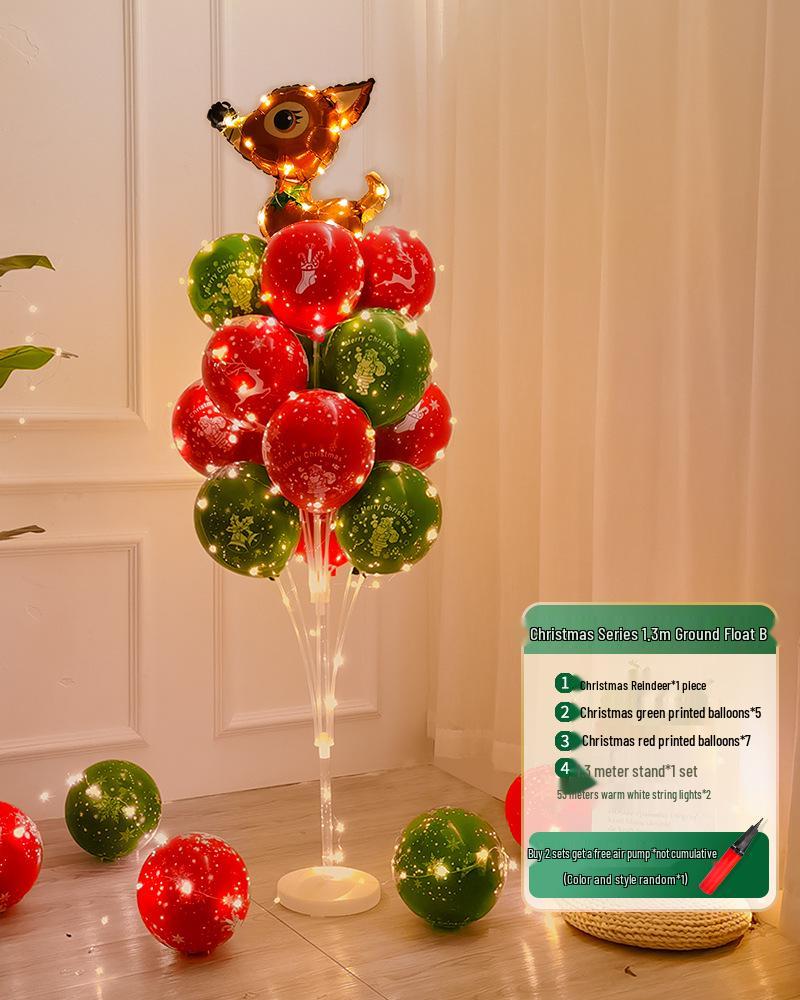 Christmas Luminous Balloon Decorations for Trees, Tables, and Window Displays