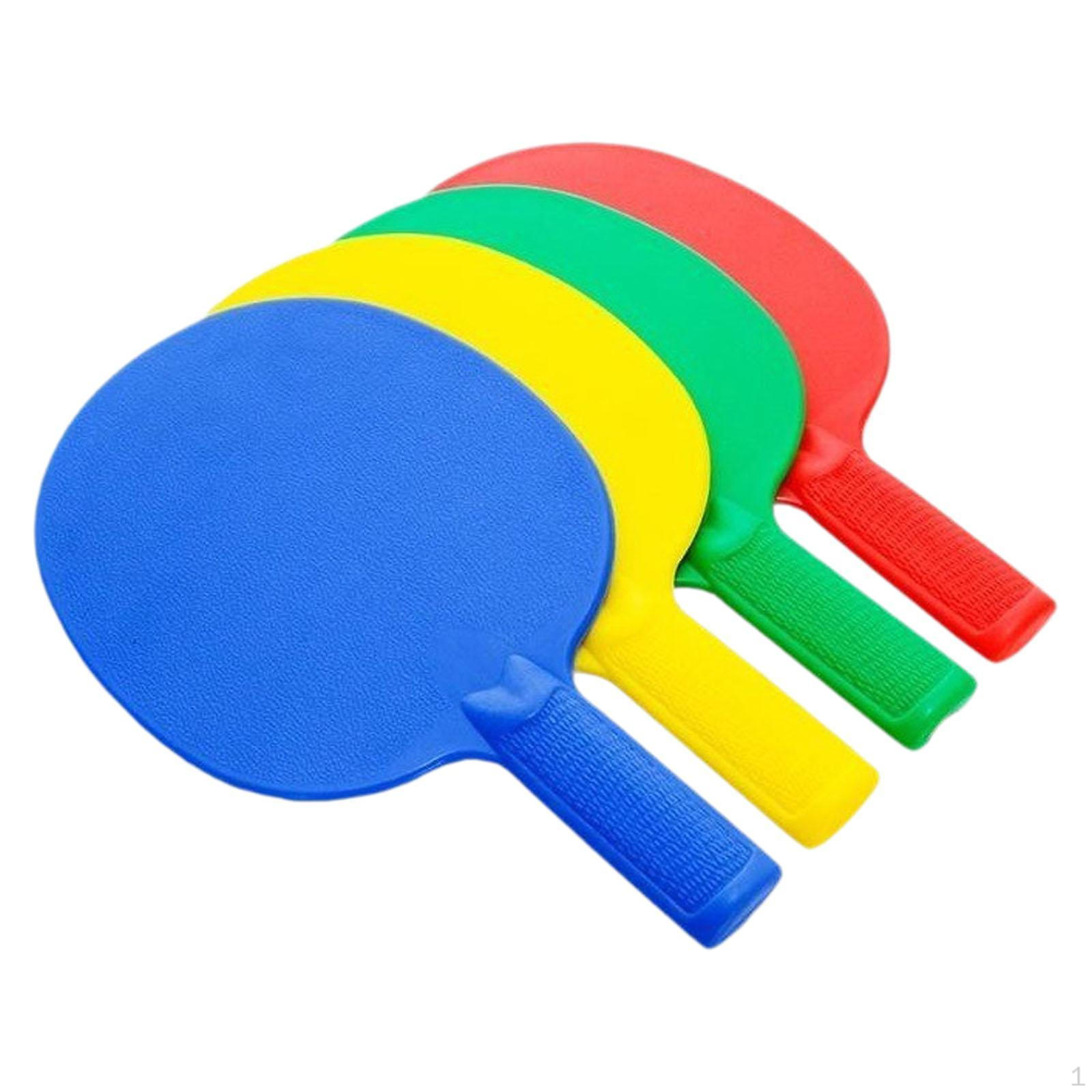 

4 шт. Детские ракетки для пинг-понга из полипропилена, ракетки для начинающих, разные цвета