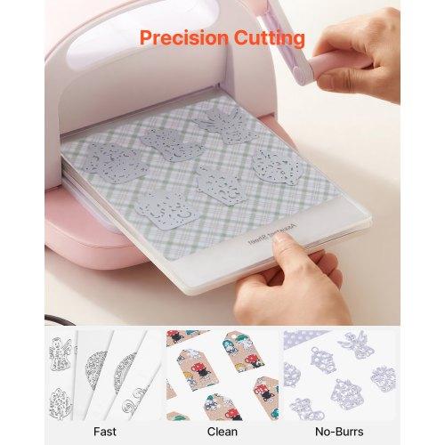 VEVOR Cutting Dies, 10 Pieces Metal Die Cuts, Compatible with VEVOR Die Cutting and Embossing Machine, Letters, Numbers, Tree Patterns