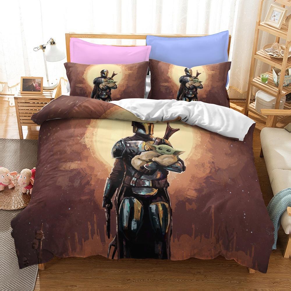 Bedding Kit, Mandalorian Series Size Three-Piece Quilt Cover AU Single 140x210cm