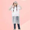 Kinder Regenmantel für Mädchen Jungen Cartoon Kleinkind Regenbekleidung Kinder Transparent Wasserdicht Regenjacke Meerjungfrau Poncho