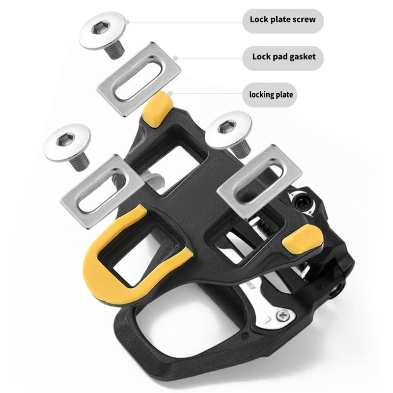 Sealed Bearing Bicycles Pedals with Cleats Waterproofs Aluminum Alloys Pedals Nonslip Wide Platform Pedals Cycling Part