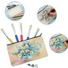 10Pcs Blank DIY Craft Bag Canvas Pencil Case Makeup Bags- Pencil Pouch Cosmetic Bag Multi-Purpose Travel Toiletry Bag Zipper Bag
