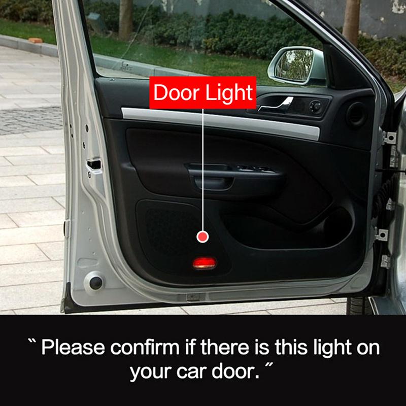 2Pcs LED Car Logo Projector Lamp Door Shadow Lights For Skoda VRS Octavia A5 MKII Hatchback Estate 2005-2008 2009 2020 2011 2012