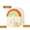6Pcs Creative Plastic Rainbow Hook Self Adhesive No-Drill Wall Door Hook Waterproof Decorative Key Holder Kitchen
