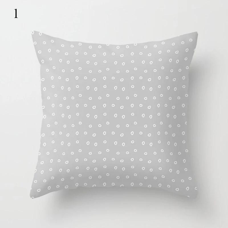 Grey series family pillowcase square  home office cushion cover