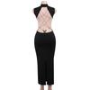 Vestito sexy con fiocco senza schienale, temperamento estivo da donna, abito speziato